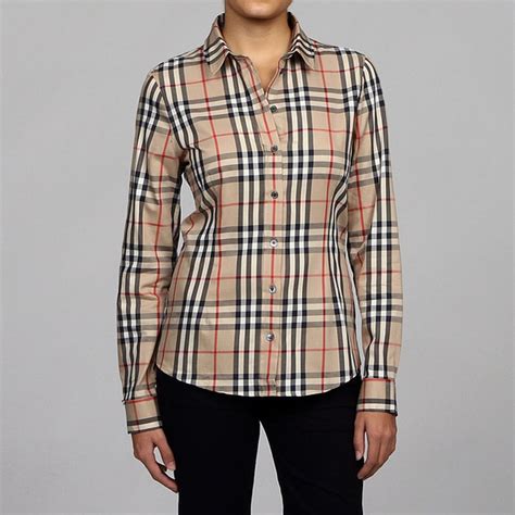 burberry long sleeve women's|burberry long sleeve button up.